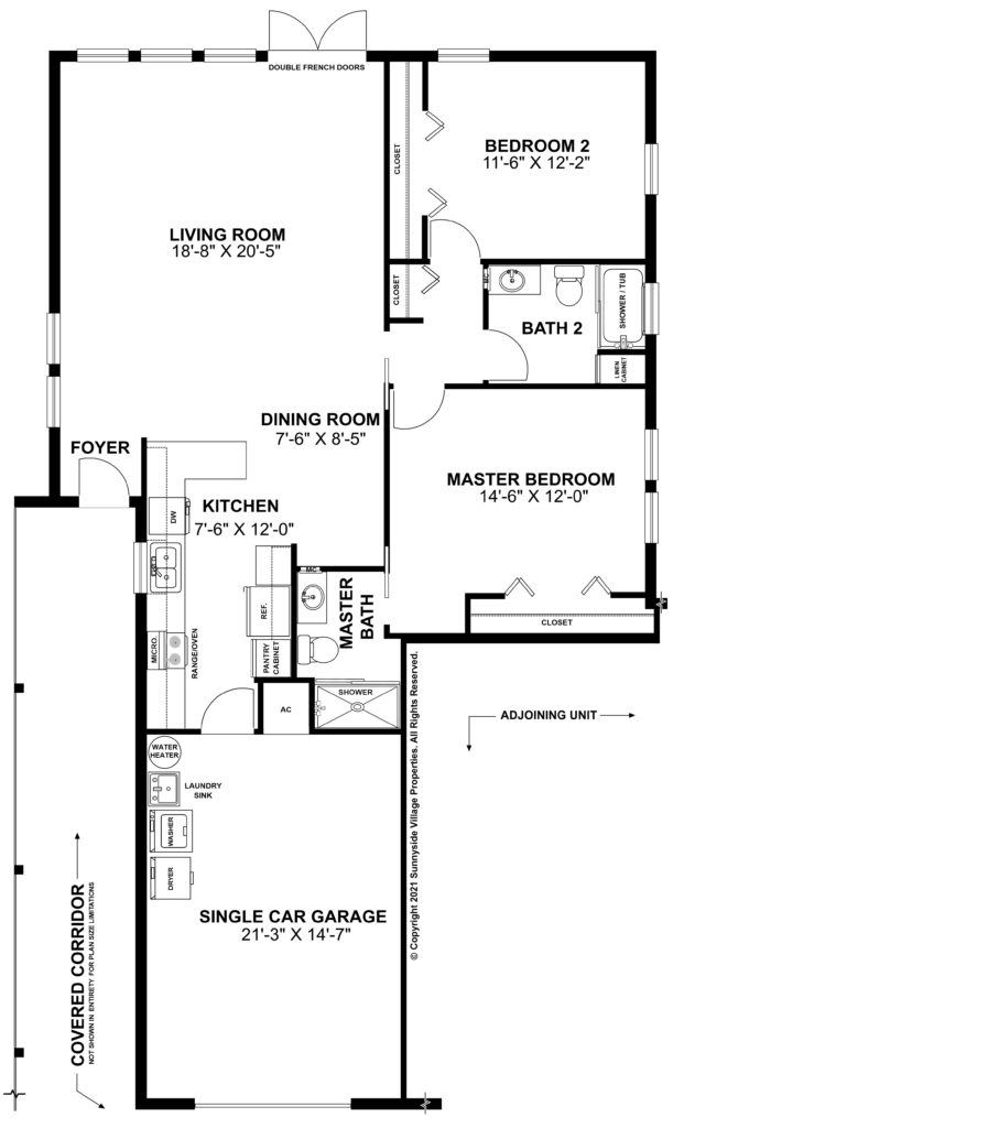 Extended Unit One Floor Plan