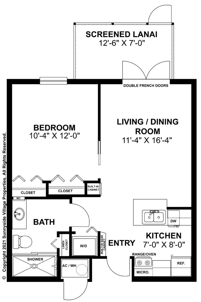 Garden Apartment 1br 1bth