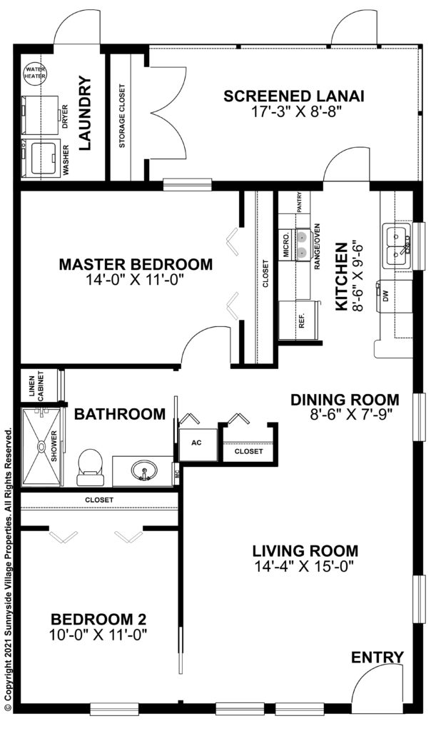 Villa two bedroom unit 1